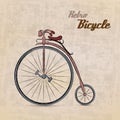 Vintage Retro Bicycle Royalty Free Stock Photo