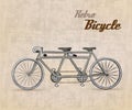 Vintage Retro Bicycle Royalty Free Stock Photo