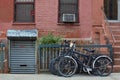 Vintage Retro Bikes in Lower East Side New York City Chinatown Street