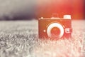 Vintage retro camera Royalty Free Stock Photo