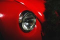 Vintage retro car headlight Royalty Free Stock Photo
