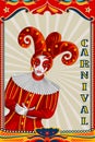 Vintage retro Carnival Party banner poster design