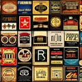 1527 Vintage Retro Cinema: A retro and vintage-inspired background featuring retro cinema elements, such as film reels, vintage