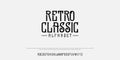 Vintage Retro classic font set vector illustration