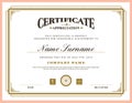 Vintage retro classic frame certificate background template