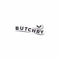 Vintage retro Cleaver Crossed sign for Butcher Butchery meat logo design