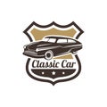 Vintage retro premium classic car logo