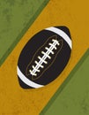 Vintage Retro Grunge American Football Background Illustration Royalty Free Stock Photo