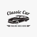 Vintage Retro Hipster Logo Vector Of Classic Car