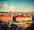 Aerial view of Prague Royalty Free Stock Photo