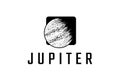 Vintage Retro Jupiter Planet Symbol for Space Science Logo Design Vector