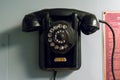 Vintage Retro Landline Phone closeup