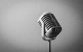 Vintage retro microphone Royalty Free Stock Photo