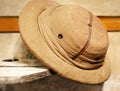 Vintage retro style Safari hat Royalty Free Stock Photo