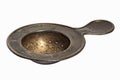 Vintage retro tea Strainers bronze on white background Royalty Free Stock Photo