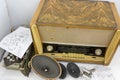 Vintage retro tube radio receiver repair