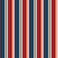 Vintage Retro usa Color style seamless stripes pattern. Royalty Free Stock Photo