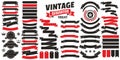 Vintage Retro Vector Logo for banner Royalty Free Stock Photo