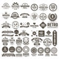 Vintage Retro Vector Logo for banner Royalty Free Stock Photo