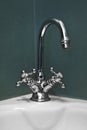 Vintage retro water tap faucet. Royalty Free Stock Photo