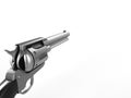 Vintage revolver gun - FPS view - left hand Royalty Free Stock Photo