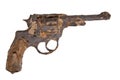Vintage revolver rusted
