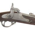 Vintage rife gunlock isolated.