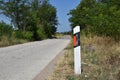 Vintage road edge marker