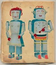 Vintage Robot Couple