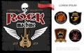 Vintage Rock Music Festival Advertising Template