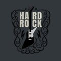 Vintage rock and roll typograpic for t-shirt ,tee designe Royalty Free Stock Photo