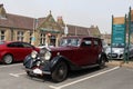 Vintage Rolls Royce car Carnforth station car park Royalty Free Stock Photo
