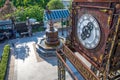 Vintage roman clock at Pickadaily Bangkok shopping mall in English or Europe style, shopping mall and location on Onnuch, Bangkok, Royalty Free Stock Photo