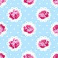 Vintage rose pattern. Royalty Free Stock Photo