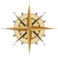 Vintage rose wind compass Royalty Free Stock Photo