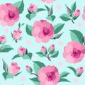 Vintage roses seamless pattern