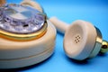 Vintage Rotary Phone Close Up Handset Royalty Free Stock Photo