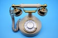 Vintage Rotary Phone Overhead Royalty Free Stock Photo