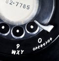 Vintage Rotary Telephone Close-up Royalty Free Stock Photo