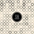 129 vintage round borders. Set with circle frames.