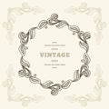 Vintage round frame Royalty Free Stock Photo