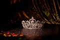 Vintage royal crown in medieval style. Luxury accessory Royalty Free Stock Photo