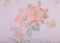 Vintage wallpaper with shabby floral pattern Royalty Free Stock Photo