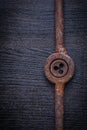 Vintage rusted tap holder and threading die Royalty Free Stock Photo