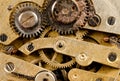 Vintage Rusted Watch Pocketwatch Time Piece Movement Gears Cogs Royalty Free Stock Photo