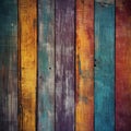 Vintage Rustic Wood Texture background, Colorful Wooden plank floor background Royalty Free Stock Photo