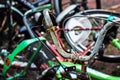 Vintage Rusty Bycicle Royalty Free Stock Photo