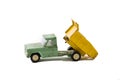 Vintage Rusty Old Fashioned Toy Dump Truck Retro Royalty Free Stock Photo