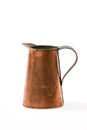 Vintage Rusty Old Fashioned Water Copper Pitcher Royalty Free Stock Photo