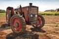 Vintage rusty tractor Royalty Free Stock Photo